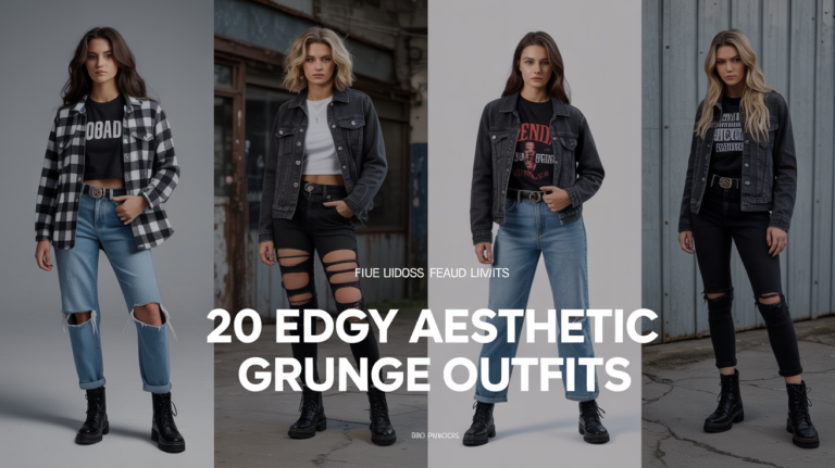 20 Edgy Aesthetic Grunge Outfits to Elevate Your Style Game