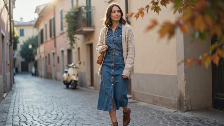 20 Fall Denim Dress Outfits for the Perfect Weekend Uniform