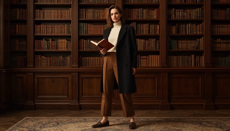 20 Librariancore Fall Outfits Mixing Heritage Knits and Academic Prints