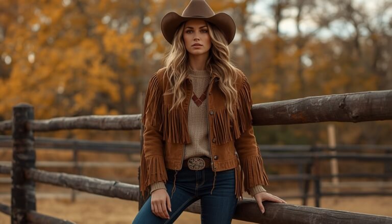 20 Cowgirl Fall Outfits to Wear with Your Favorite Distressed Denims